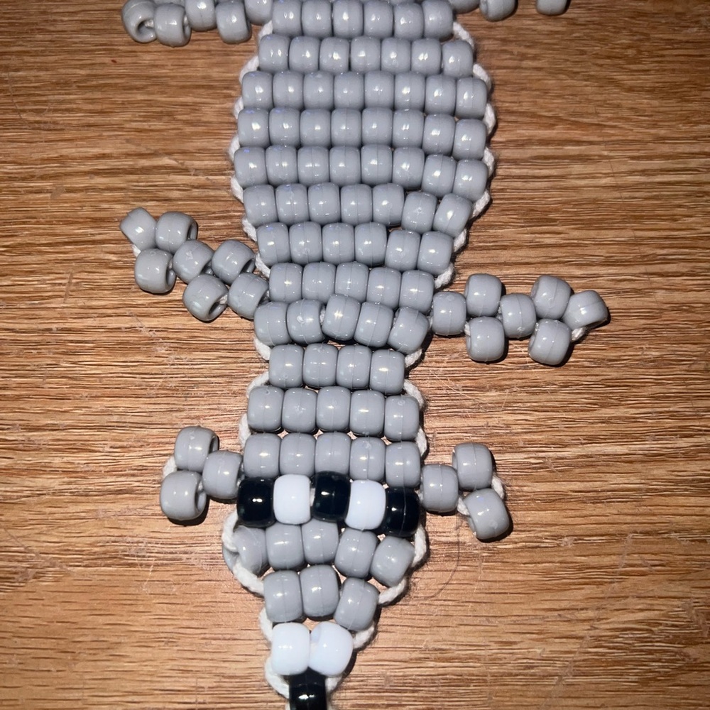 Beaded Racoon Keychain - Picture 5 of 5